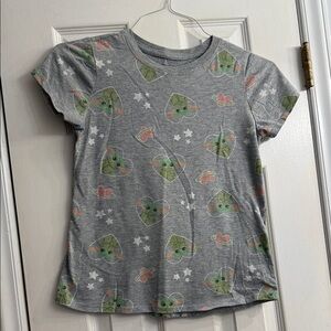 Star Wars Gray Kids Tee with Green and Pink Design size 14-16